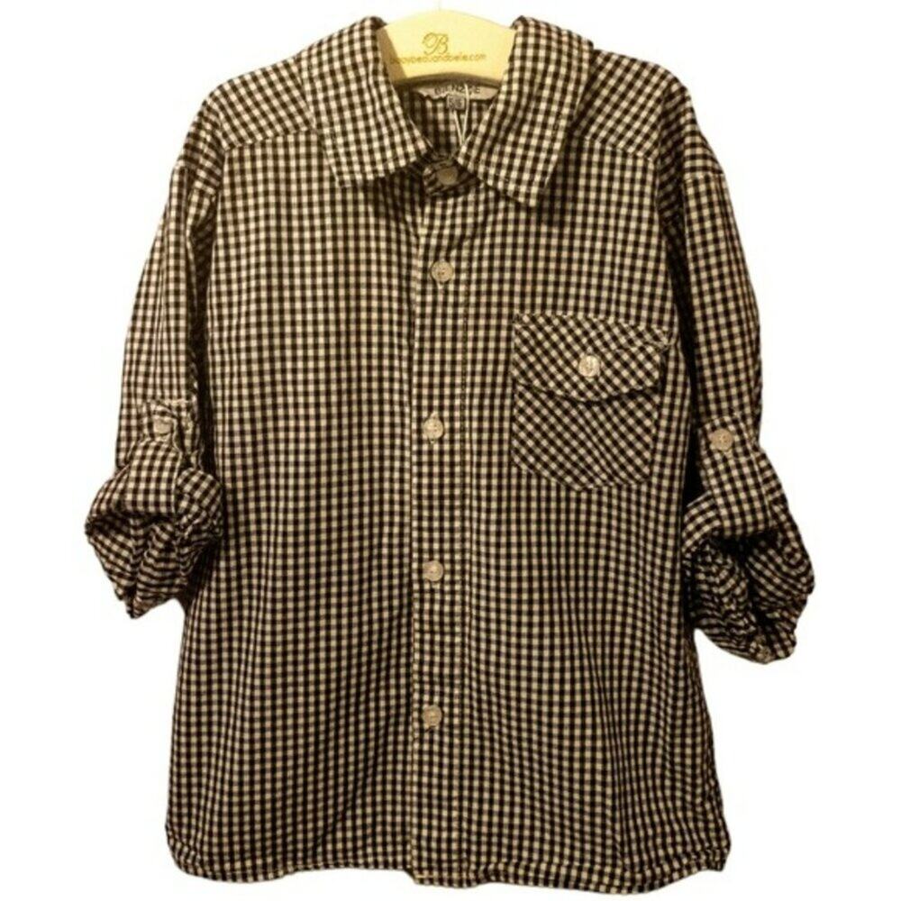 *4/$30* Gingham Button Down Shirt -5/6